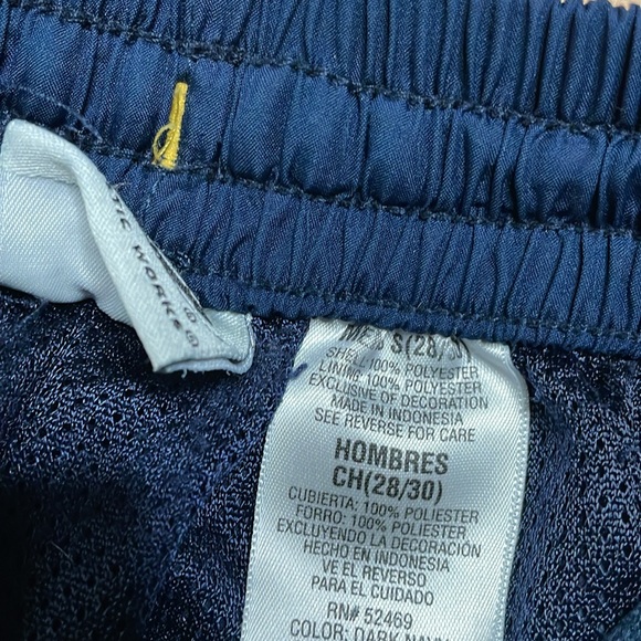 Y2K Athletic Works Navy Blue Track Pants Sweatpants Size Small - Picture 5 of 8